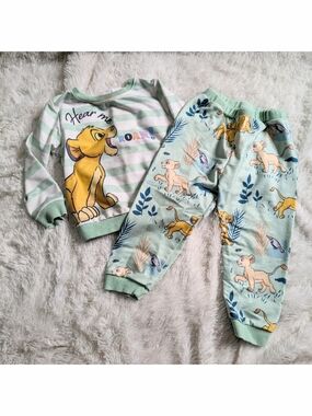 Disney Patpat The Lion King Mint Green Outfit Set Toddler Size 2T